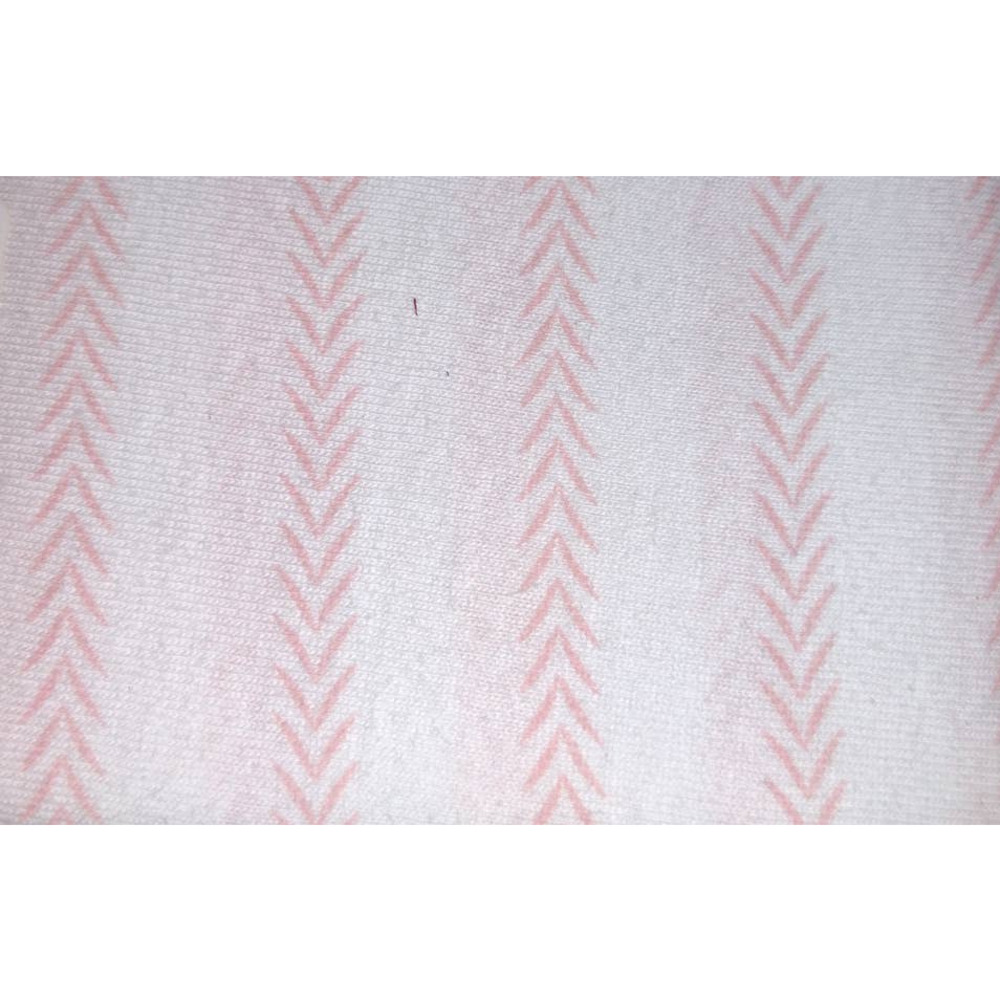 baby gund pink and white jersey knit crib sheet 28in x 52in nwt